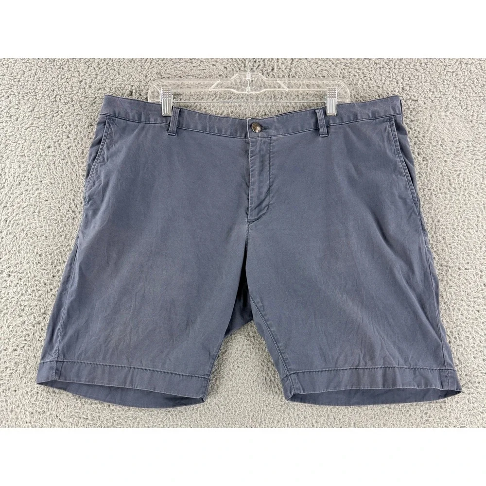 Faherty All Day Shorts Men's 42 Blue Organic Cotton Tencel Stretch MBS2106-VNY